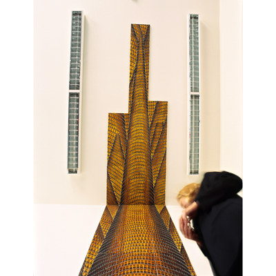 Annette von der Bey, 2001, installation Turmbau, Küppersmühle, Duisburg