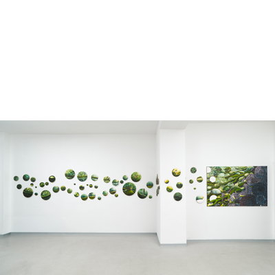 Annette von der Bey, Installation Paradies, E71, oil on linen